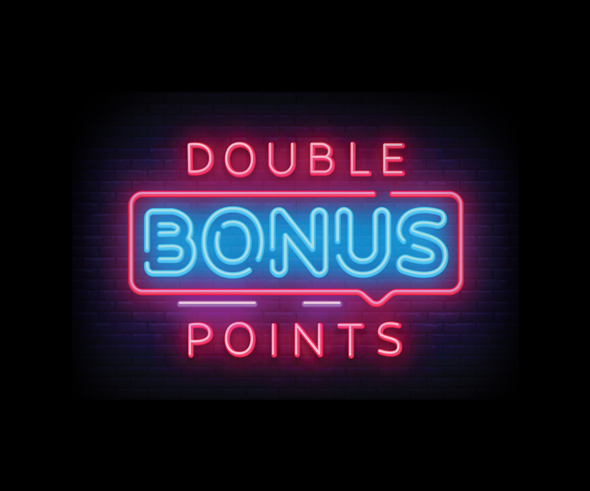 Picture of Double Bonus Points Neon Graphic