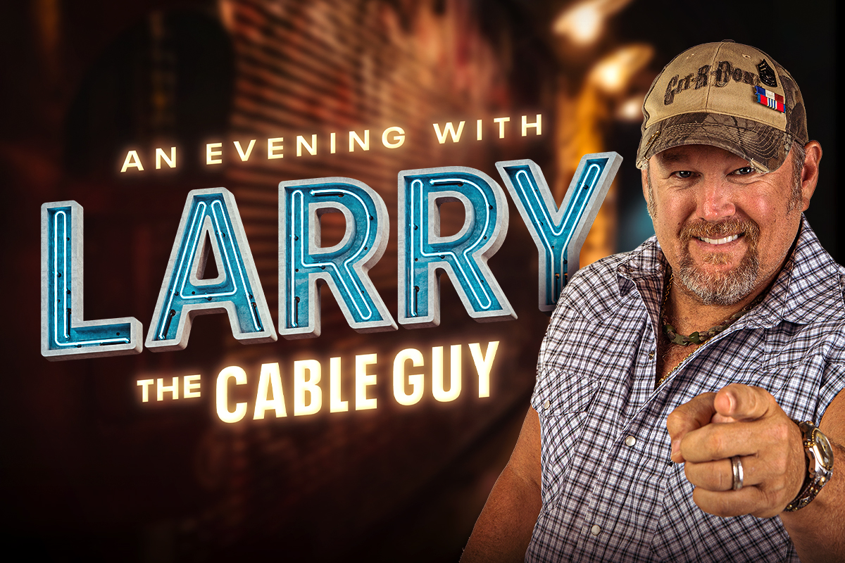 Larry the Cable Guy at Prairie Knights Casino Saturday, August 24