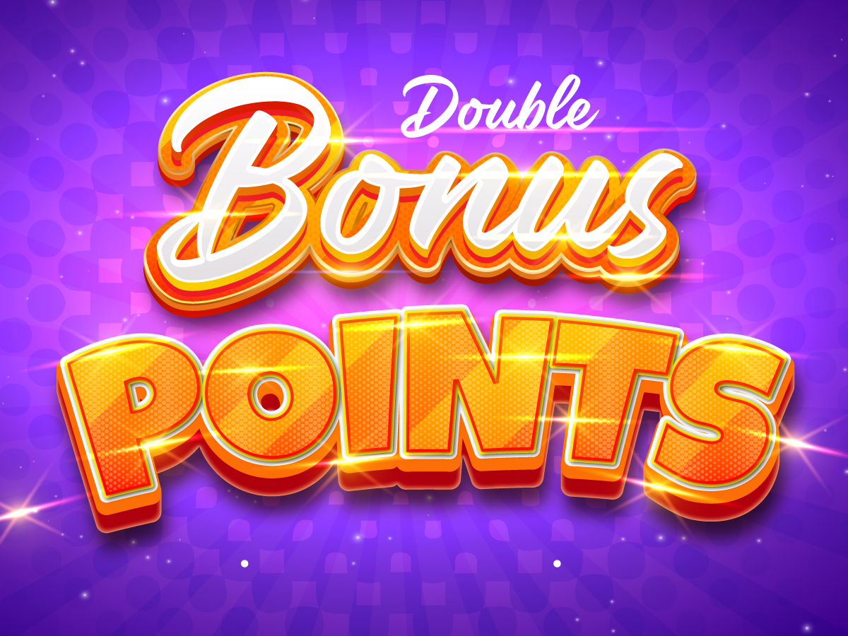 Double Bonus Points on Wednesdays