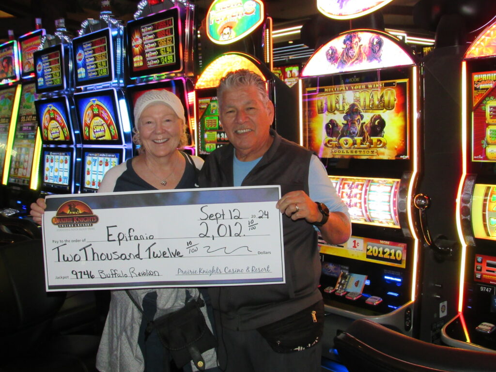 Epifanio September Winner Prairie Knights Casino