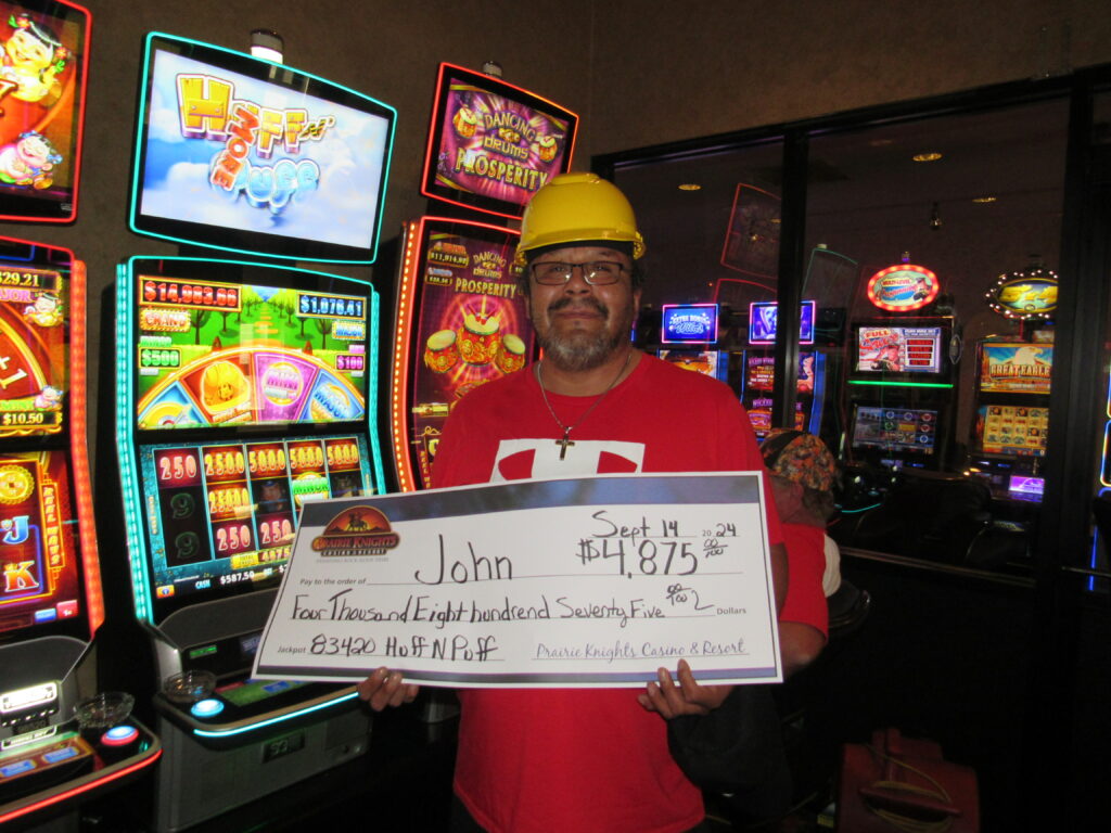 John September Winner Prairie Knights Casino