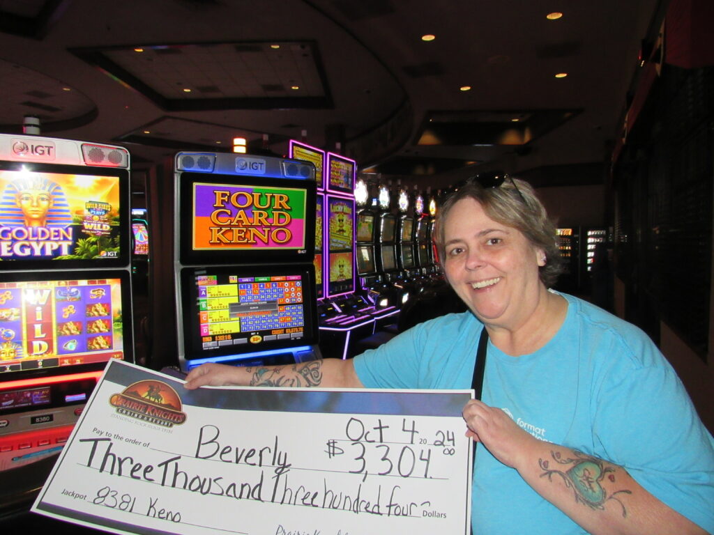 Beverly October Winner Prairie Knights Casino