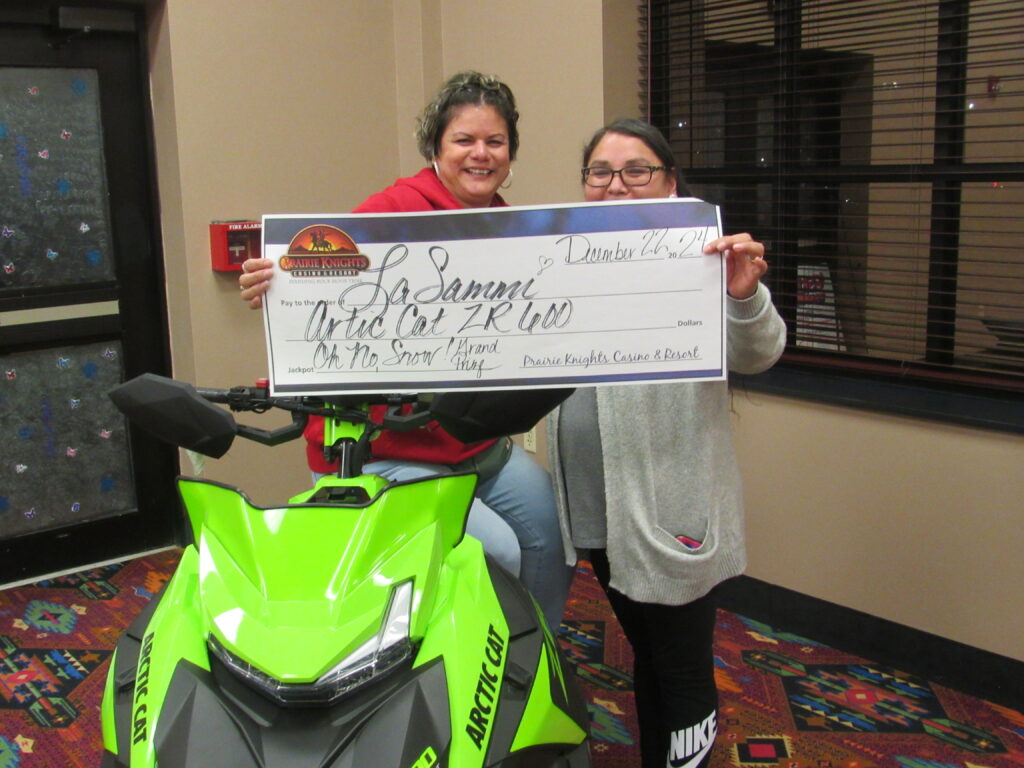 December ATV winner at Prairie Knights Casino