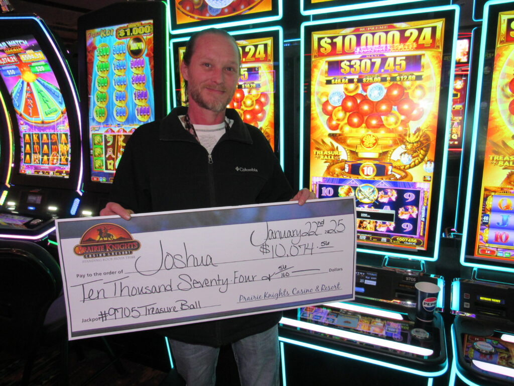 #9705 Treasure Ball winner at Prairie Knights Casino